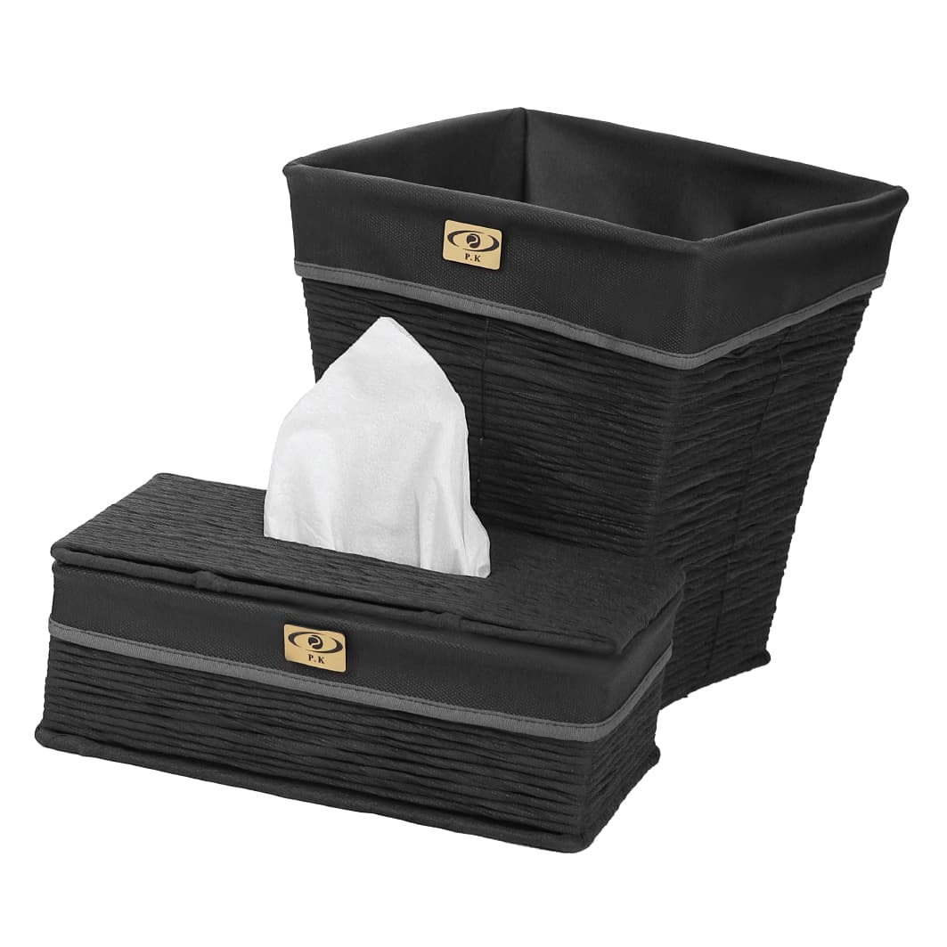 Trash Can and Tissue Box Set