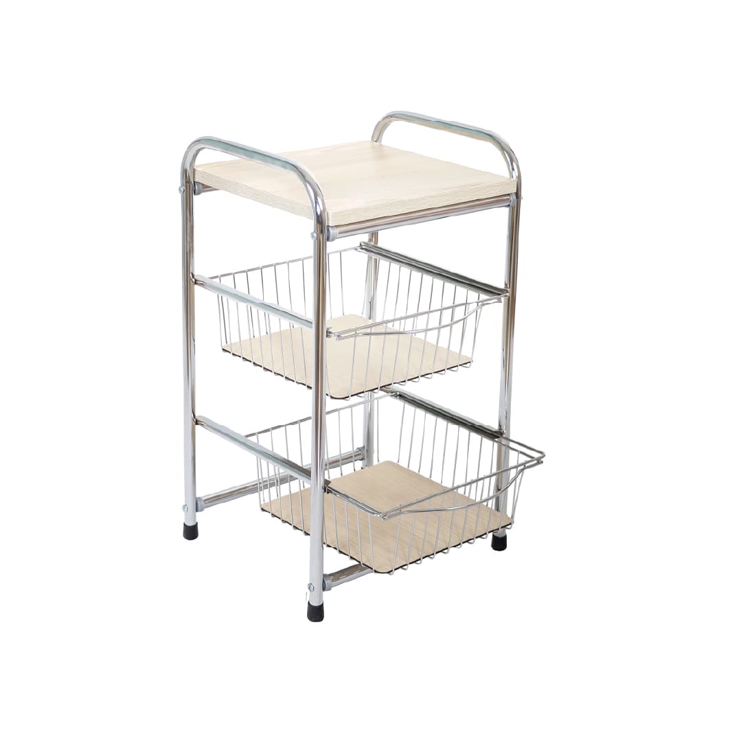 Nila Square Drawer Potato - Onion Rack - 2 Tier
