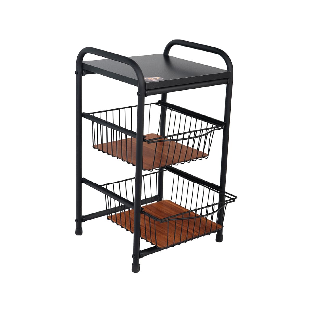 Nila Square Drawer Potato - Onion Rack - 2 Tier