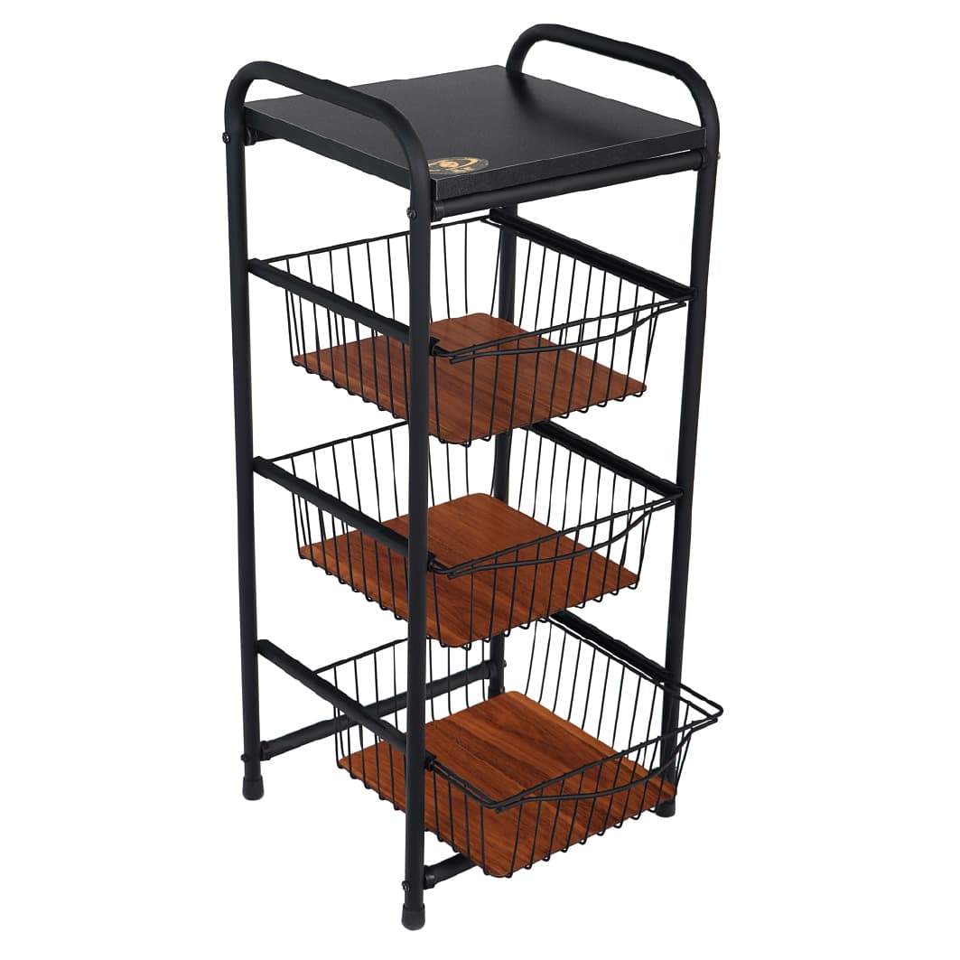 Nila Square Drawer Potato - Onion Rack - 3 Tier